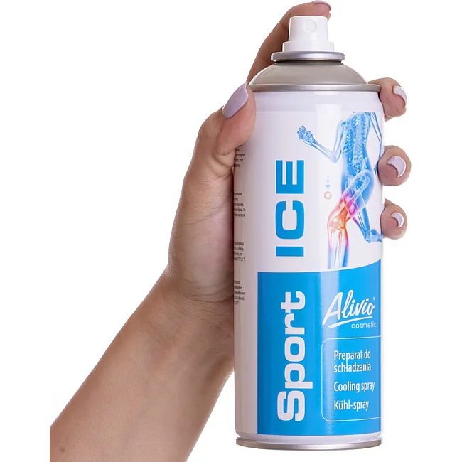 Спортивная заморозка
 обезбаливающий охлаждающий спрей SPORT ICE Alivio AC-008 400мл