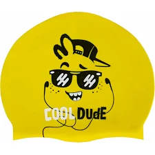Шапочка для бассейна силиконовая юниорская MADWAVE Junior DUDE M057208 (Желтый)