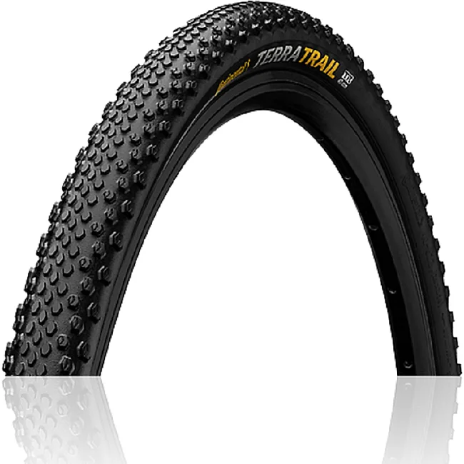 Бескамерная покрышка CONTINENTAL Terra Trail ProTection 28" | 700 x 40C | 28 x 1.50 черная/коричневая, складная skin