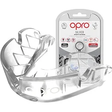 Боксерская капа OPRO Silver детская (возраст до 10) Clear