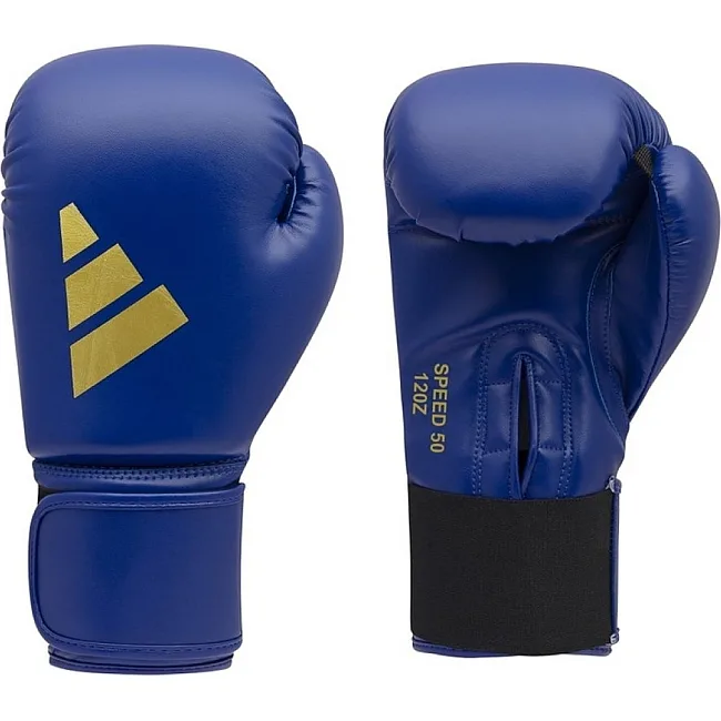 Боксерські рукавички Adidas Speed 50 (синій/золотий | ADIDAS ADISBG50)