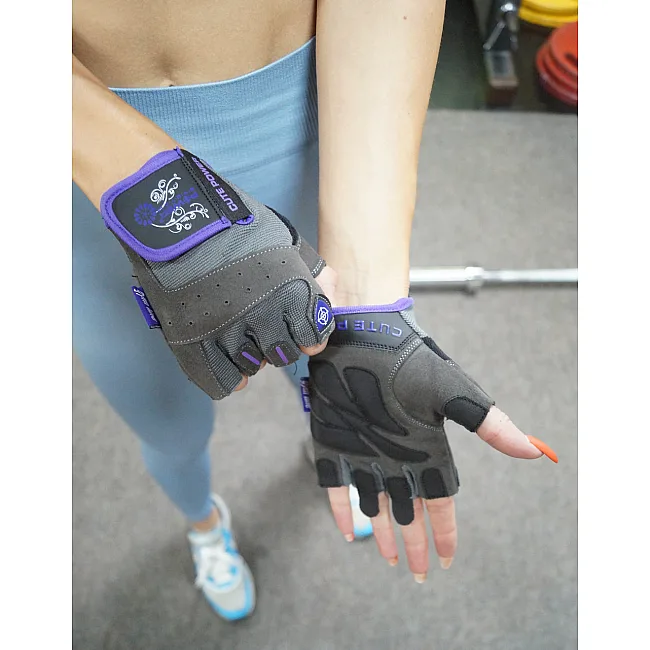 Фитнес перчатки POWER SYSTEM PS-2560 Cute Power женские Purple