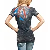 Женская футболка AFFLICTION London Fog V-neck Tee