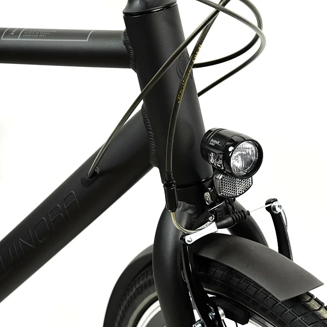 Городской велосипед WINORA Flitzer men 28" 24-G Acera, рама 61 см, черный матовый, 2021