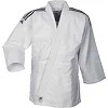 Кимоно для дзюдо Adidas Club с черными полосами на плечах | белое| Adidas J350P