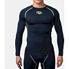 Компрессионная футболка Peresvit Air Motion Navy Flu Yellow Long Sleeve