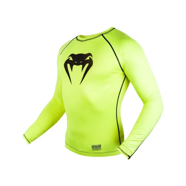 Компресійна футболка VENUM Contender 3.0s Long Sleeve Yellow/Black