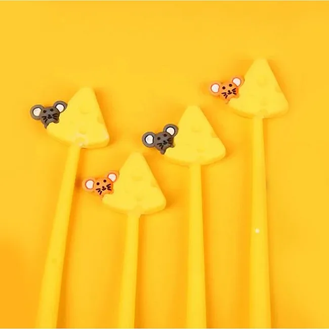 Набір гелевих ручок 0.5 мм BP5021 I love cheese (4шт)