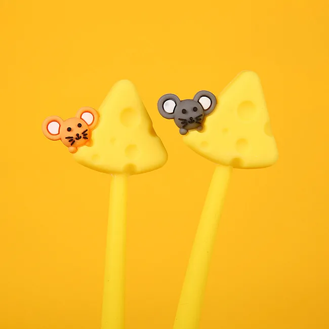 Набір гелевих ручок 0.5 мм BP5021 I love cheese (4шт)
