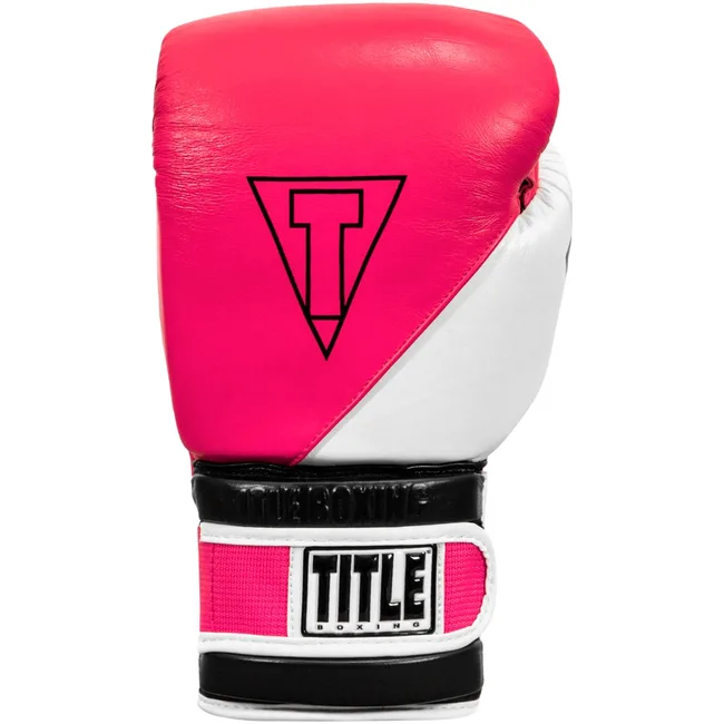 Перчатки для бокса TITLE Gel E-Series Pink White Black