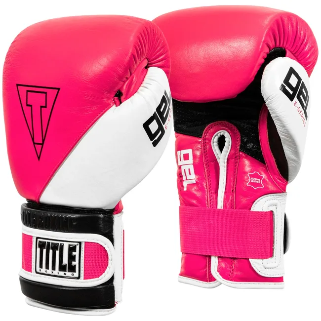 Перчатки для бокса TITLE Gel E-Series Pink White Black