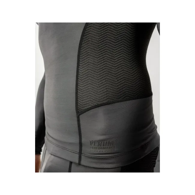 Рашгард з довгим рукавом VENUM G-Fit Grey Black
