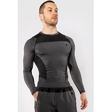 Рашгард з довгим рукавом VENUM G-Fit Grey Black