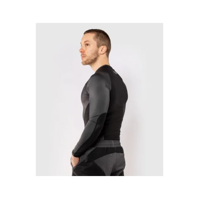 Рашгард з довгим рукавом VENUM G-Fit Grey Black