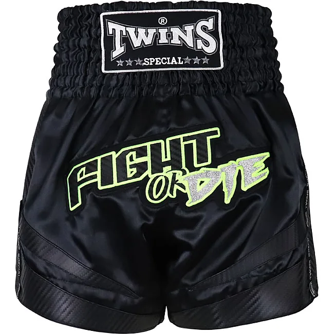 Шорти для тайського боксу Twins TBS Fight or Die Black