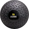 Слембол (мяч) для кроссфита POWER SYSTEM PS-4117 15кг рифленый Black