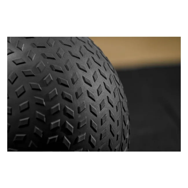 Слембол (мяч) для кроссфита POWER SYSTEM PS-4117 15кг рифленый Black