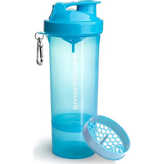 Спортивный шейкер SMARTSHAKE Slim 500мл Neon Blue