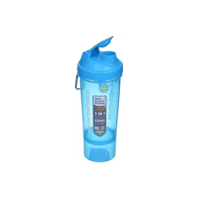 Спортивный шейкер SMARTSHAKE Slim 500мл Neon Blue