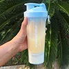 Спортивный шейкер SMARTSHAKE Slim 500мл Neon Blue