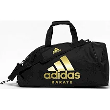 Сумка із золотим логотипом Adidas Karate (чорна, ADIACC055K)