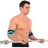 Бинти на лікті для жиму ELBOW WRAPS LiveUp LP8725 2шт (Синій-чорний)