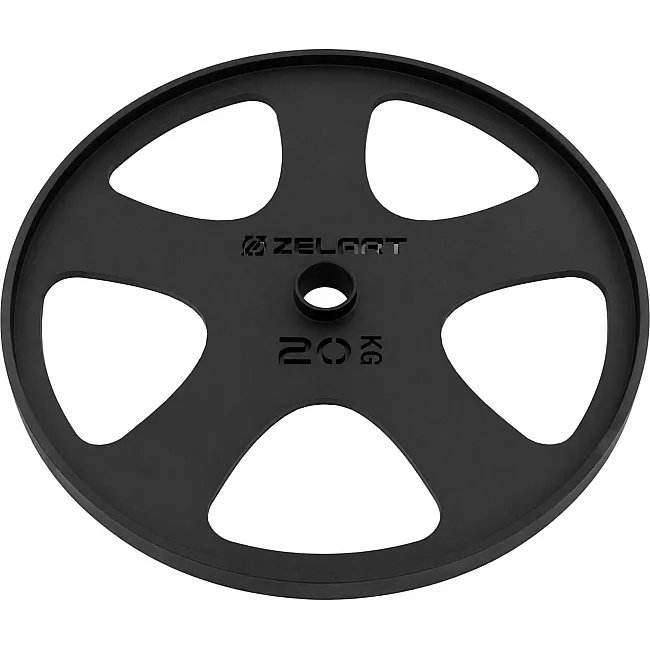Блины диски стальные для становой тяги Deadlift Pulling Weight Plates ZELART TA-6961-20 (Черный)