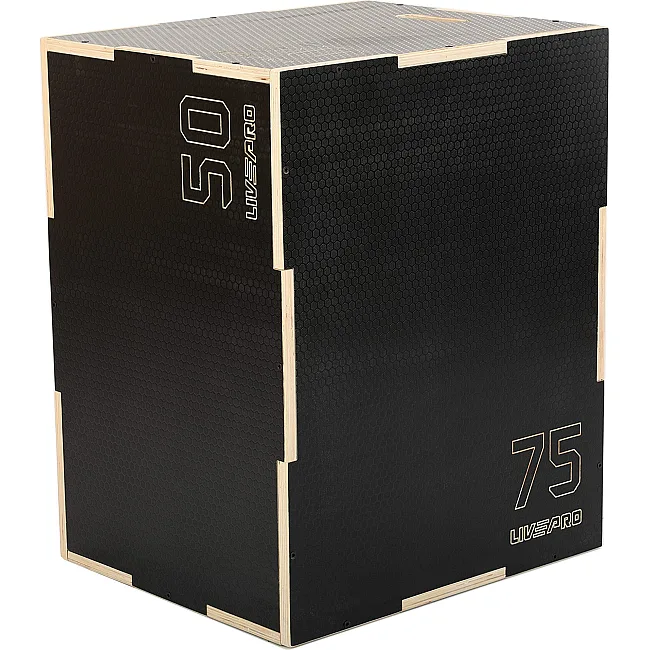 Бокс плиометрический тумба для кроссфита Плиобокс Wood Plyo box LiveUp LP8157 BOX-WOOD 1шт 50х60х75см