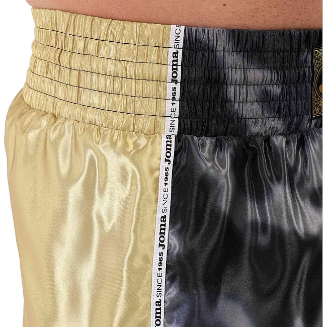 Шорты для кикбоксинга JOMA COMBAT 700147-178 (Черный-золотой)