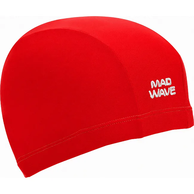 Шапочка для бассейна текстильная MADWAVE Adult Lycra M052501 (Красный)