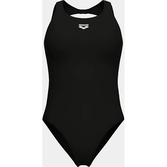 Купальник закрытый для женщин Arena O BACK SWIMSUIT SOLID ONE PIEC черный, белый (для женщин)