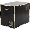 Бокс плиометрический тумба для кроссфита Плиобокс Wood Plyo box LiveUp LP8157 BOX-WOOD 1шт 50х60х75см