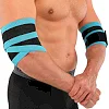 Бинты на локти для жима ELBOW WRAPS LiveUp LP8725 2шт (Синий-черный)