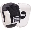 Мини-лапа боксерская изогнутая тренировочная кожа TOP KING Light Weight TKFML 18x15x4см 2штуки (Белый)