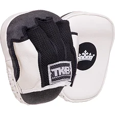 Міні-лапа боксерська зігнута тренувальна шкіра TOP KING Light Weight TKFML 18x15x4см 2штуки (Білий)