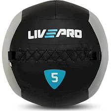 Мяч набивной медицинский для кроссфита WALL BALL LiveUp LP8100-5 5кг