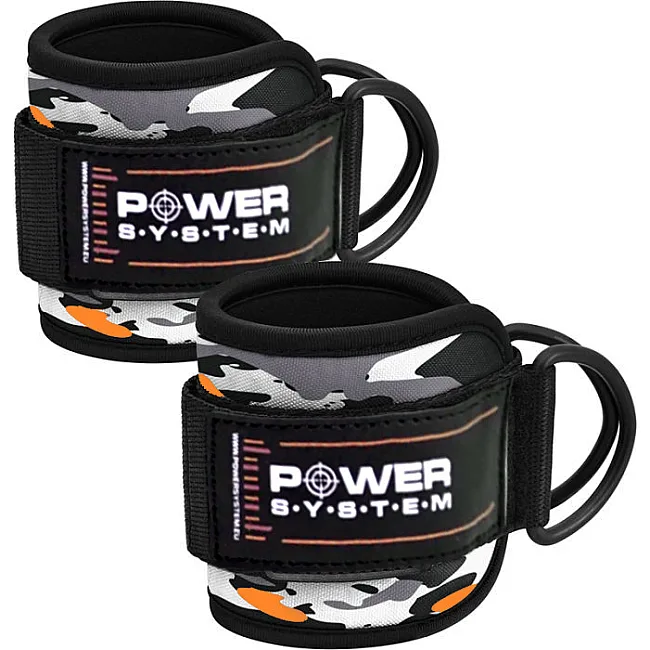 Манжеты на лодыжку POWER SYSTEM PS-3470 Camo Grey/Black