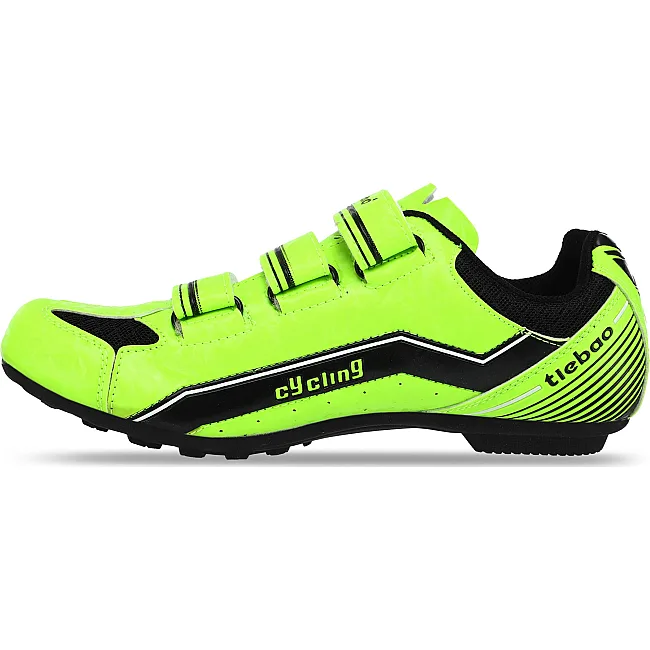 Велотуфли мужские безконтактные MTB TIEBAO TO-9678 41-45 (Салатовый-черный)