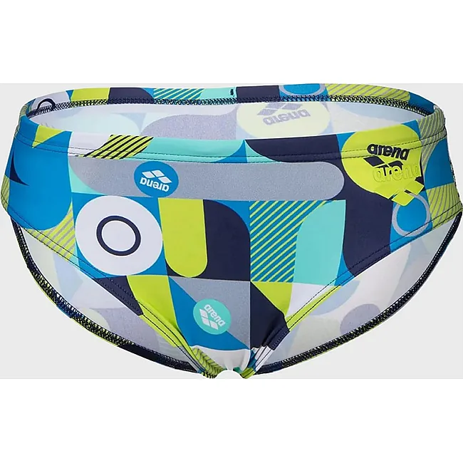 Плавки слепые для мальчиков Arena WALLPAPER SWIM BRIEFS мультиколор