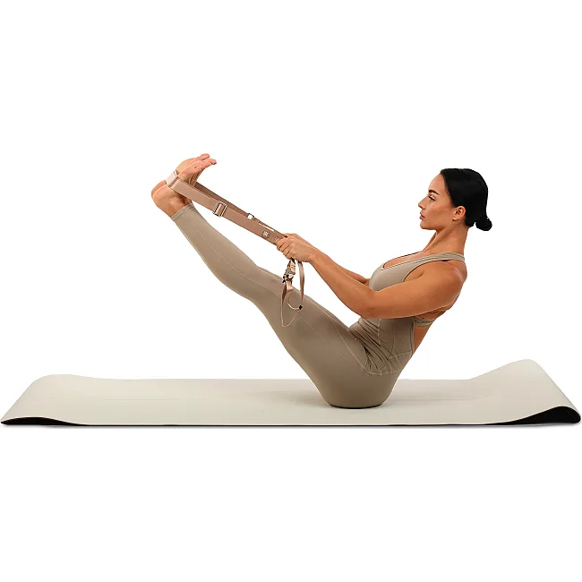 Ремень-стяжка для переноски коврика BLOOM YOGA MAT STRAP LB7084 (Коричневый)