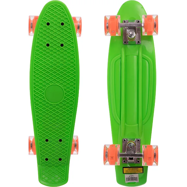 Пенни борд Penny Board круизер пластиковый со светящимися колесами 22