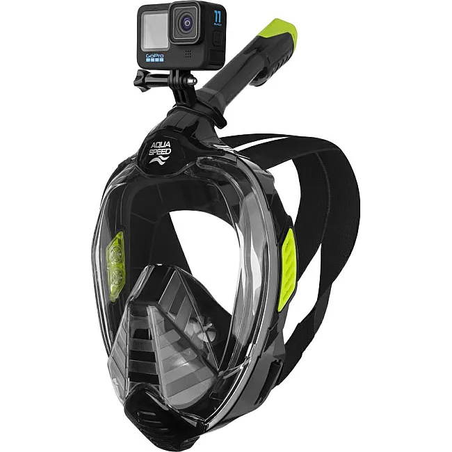 Повнолицьова маска Aqua Speed VEIFA ZX 9857 чорний, жовтий