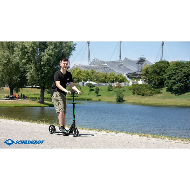 Городской самокат SCHILDKRÖT Scooter Street Master 200mm Green Max: 100 кг