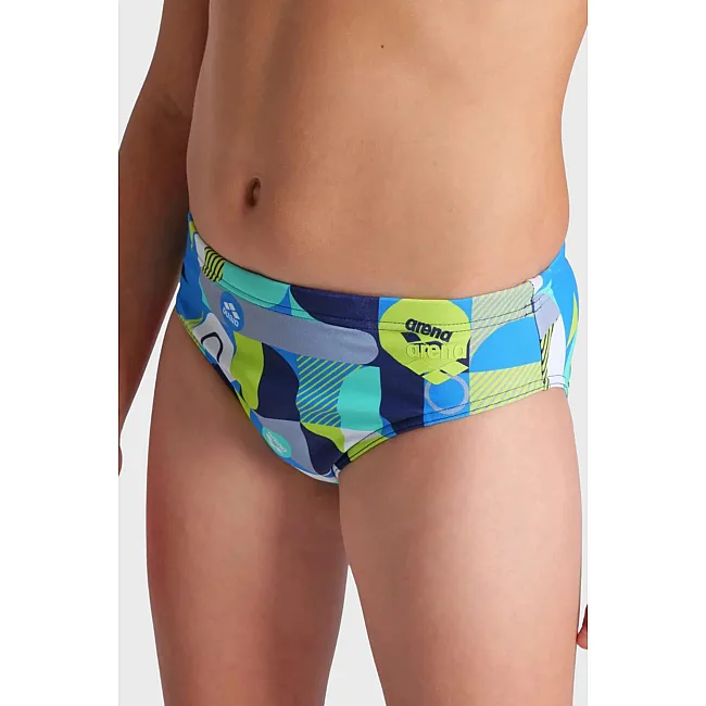 Плавки слепые для мальчиков Arena WALLPAPER SWIM BRIEFS мультиколор