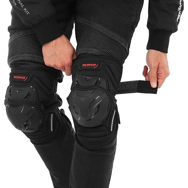 Мотонаколенники SCOYCO K46 2шт (Черный)
