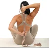 Ремень-стяжка для переноски коврика BLOOM YOGA MAT STRAP LB7084 (Коричневый)