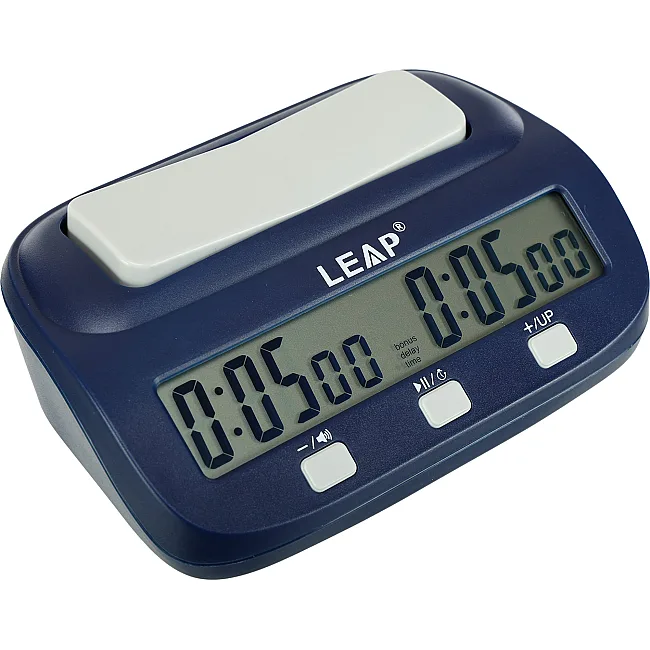Часы шахматные электронные многофункциональные LEAP PQ9923 пластик