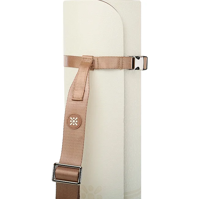 Ремень-стяжка для переноски коврика BLOOM YOGA MAT STRAP LB7084 (Коричневый)