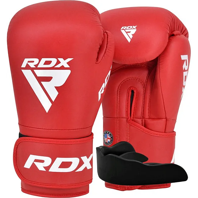 Боксерские перчатки RDX AS1 RED (капа в комплекте)