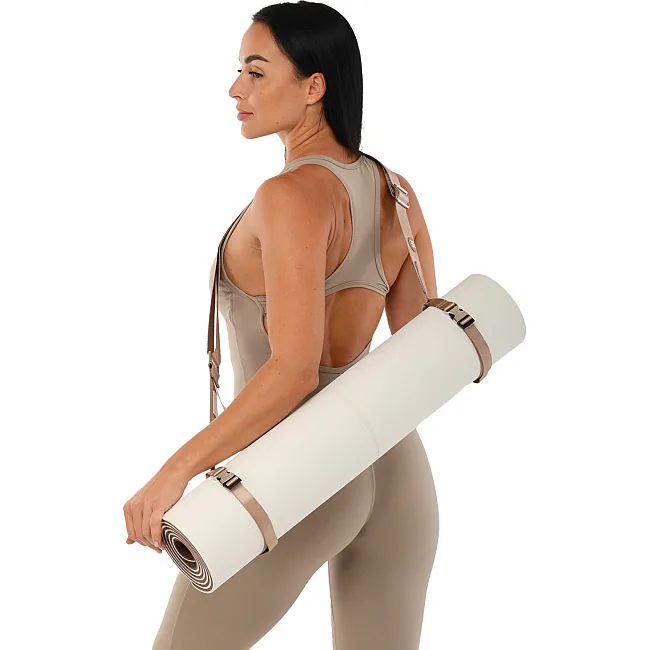 Ремень-стяжка для переноски коврика BLOOM YOGA MAT STRAP LB7084 (Коричневый)